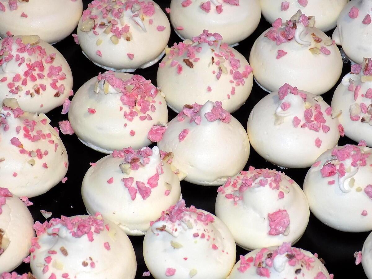 recette Meringues aux pralines roses