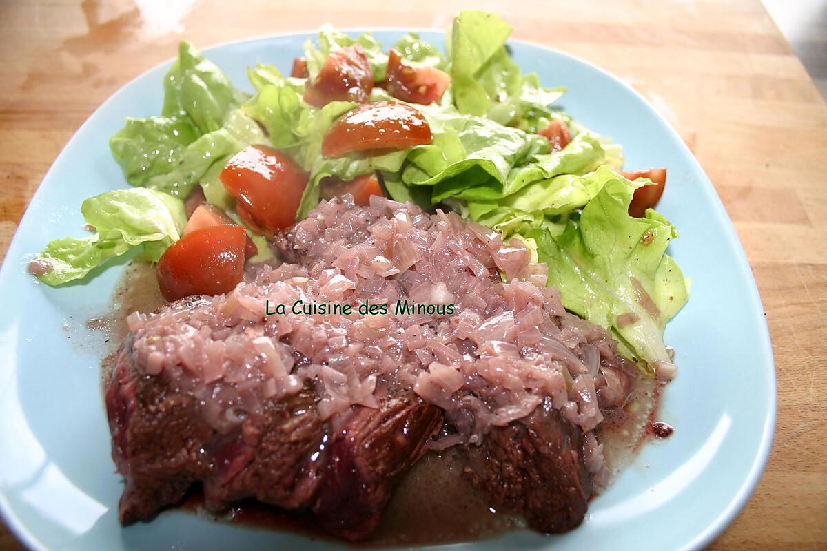 recette Onglet à l'échalotte