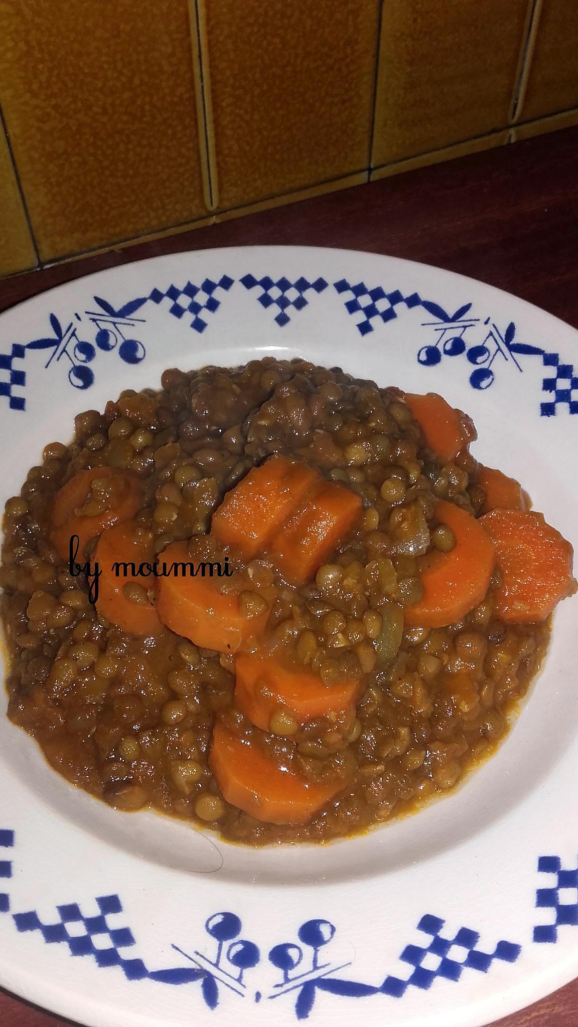 recette lentilles aux carottes