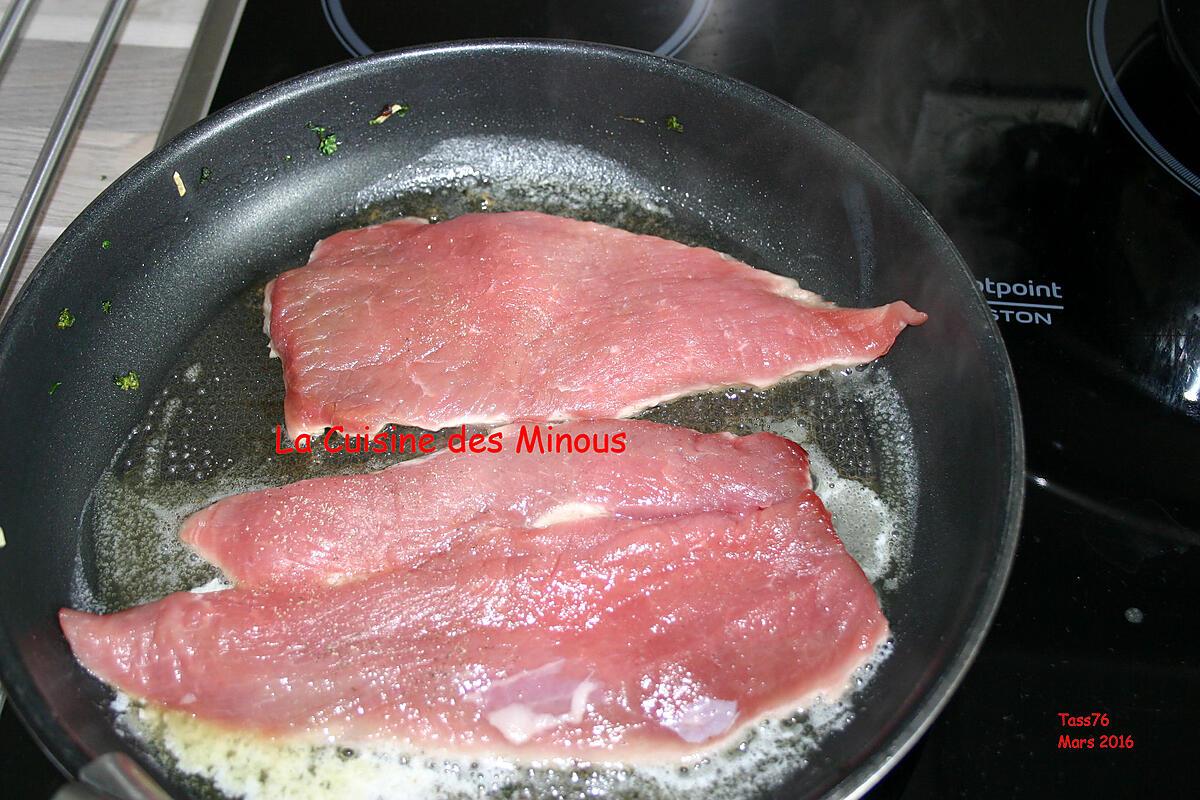 recette Escalope de veau Forestière