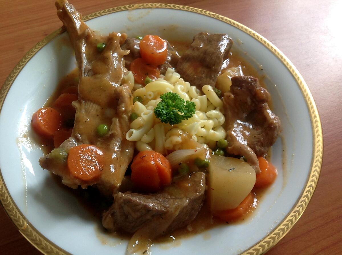 recette Cocotte d'agneau aux petits légumes.