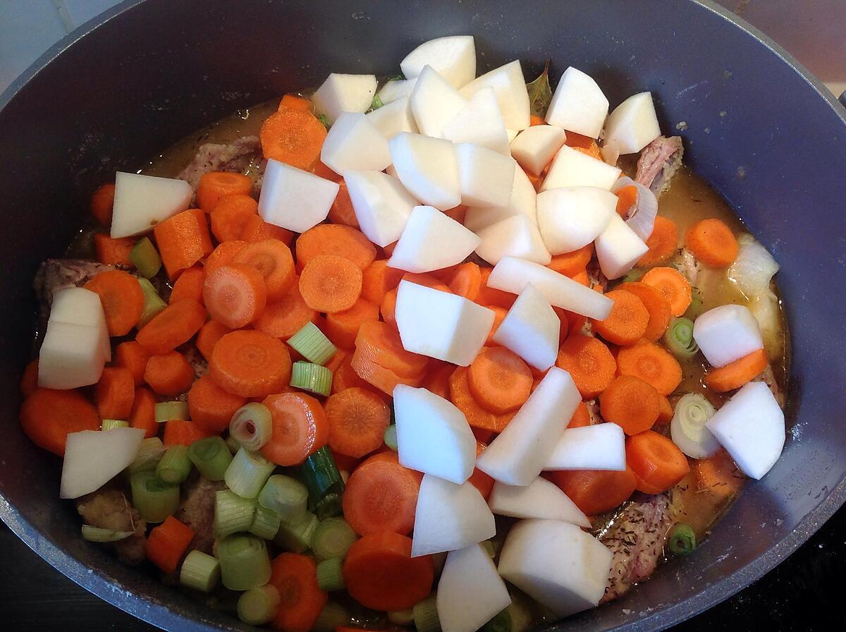 recette Cocotte d'agneau aux petits légumes.