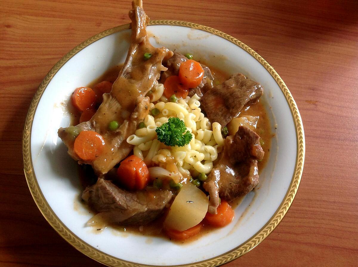 recette Cocotte d'agneau aux petits légumes.