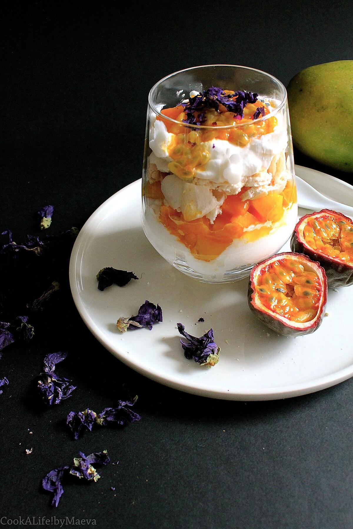 recette Eton Mess exotique mangue passion