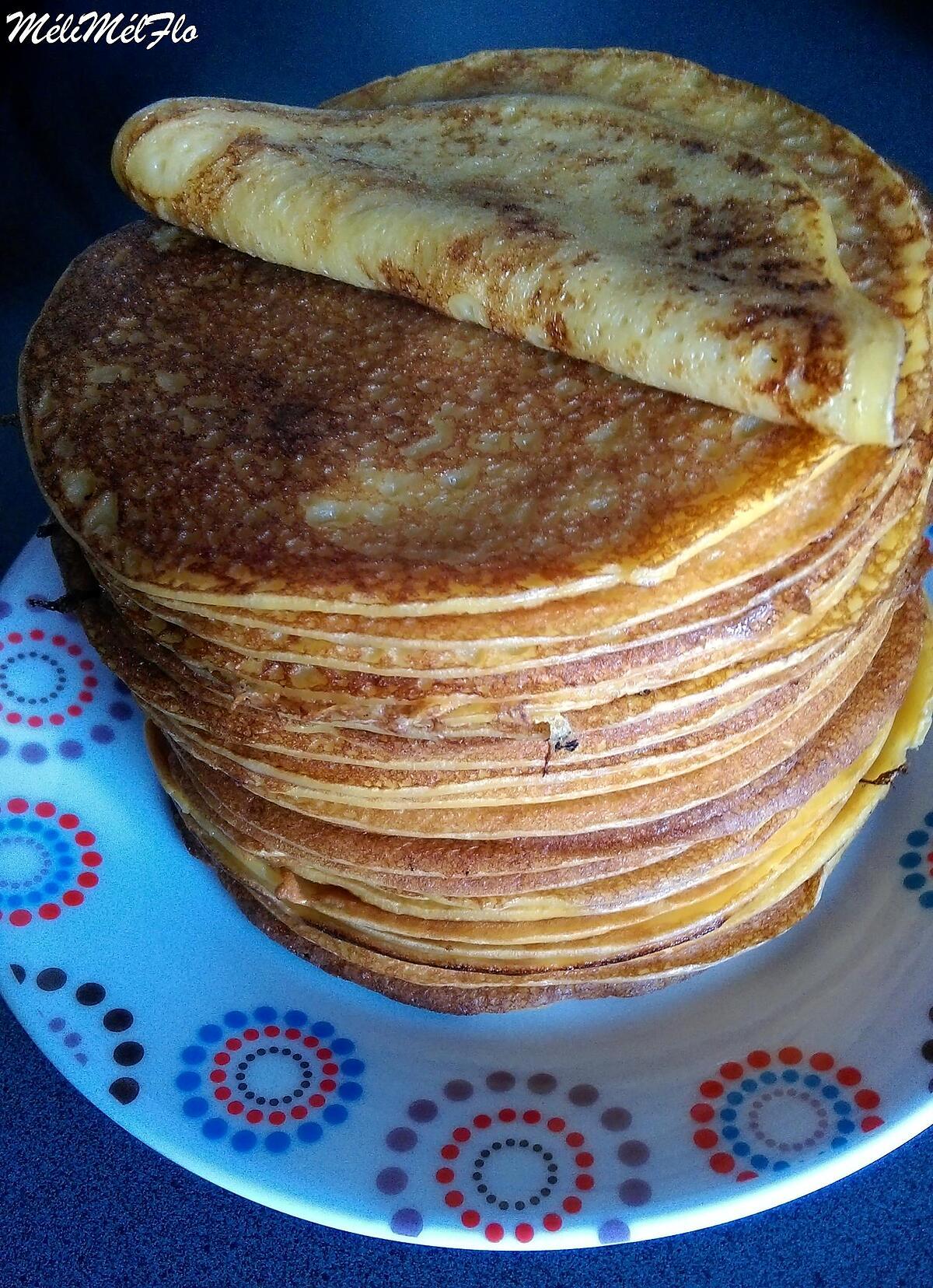 recette Crêpes légères mais pas allégées ;)