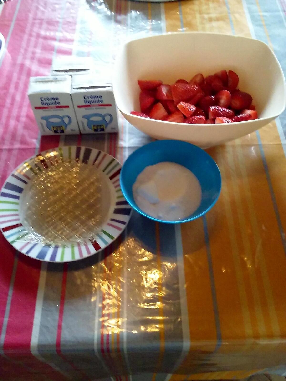 recette Mousse de fraises