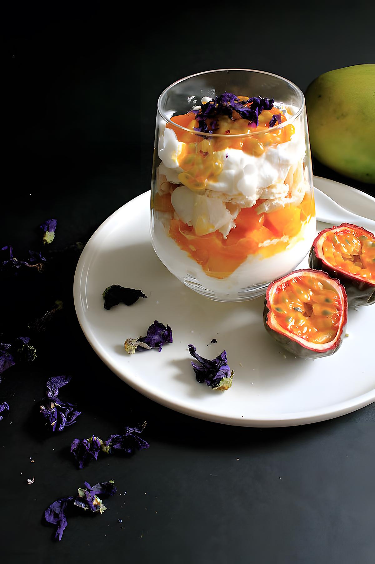 recette Eton Mess exotique mangue passion