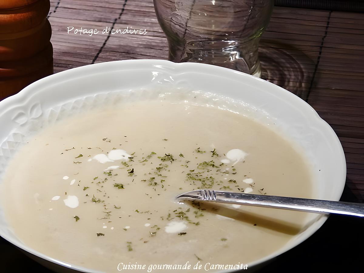 recette Potage d'endives