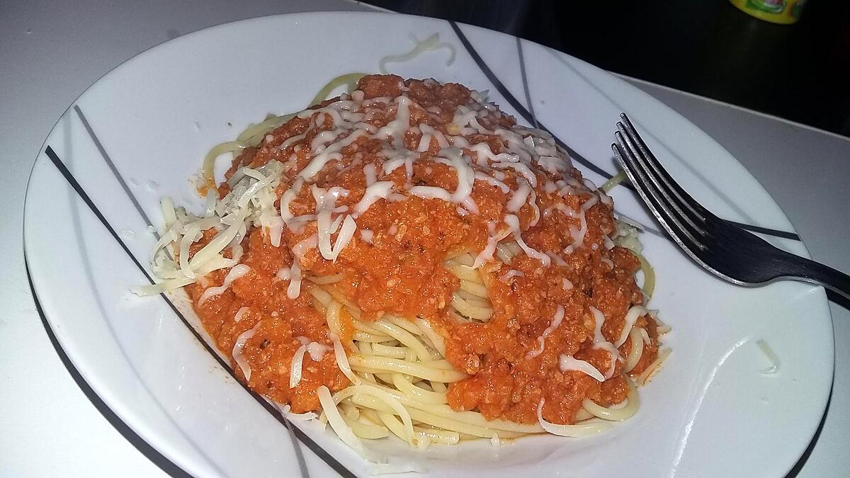 recette Spaghettis bolognaise de jambon