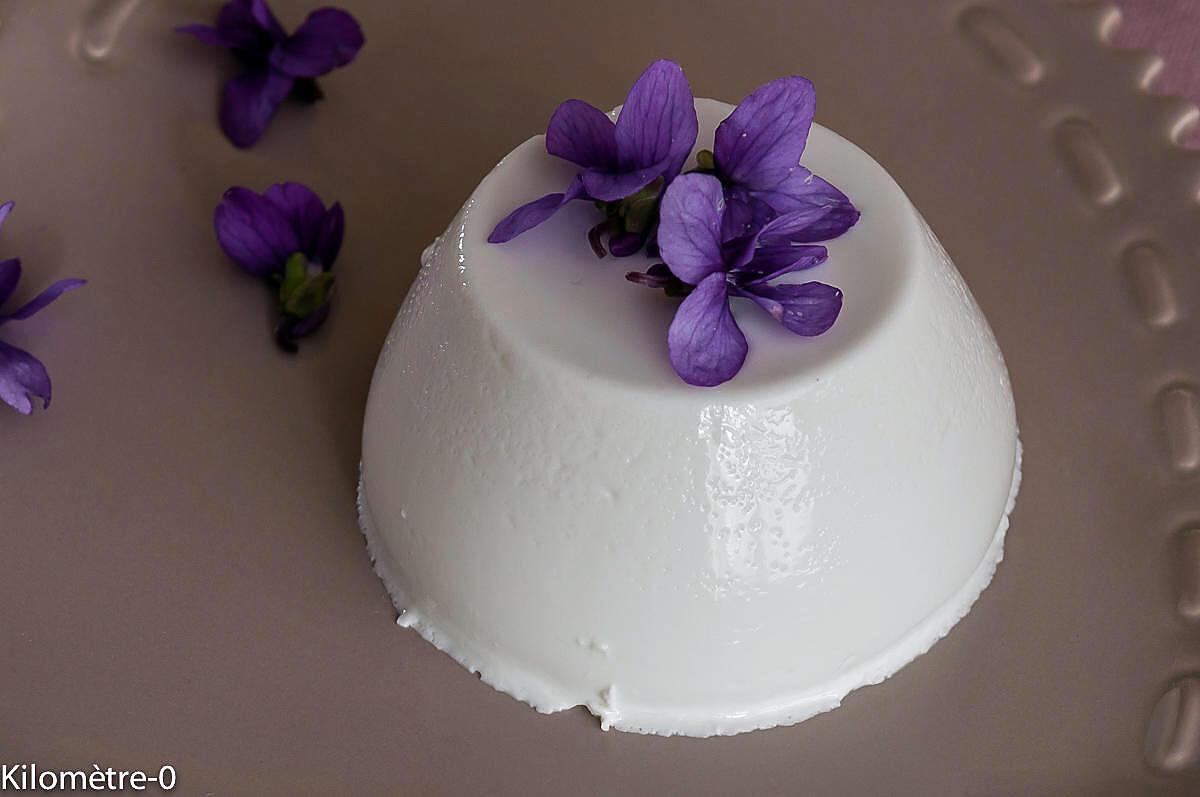 recette Panna cotta à la violette