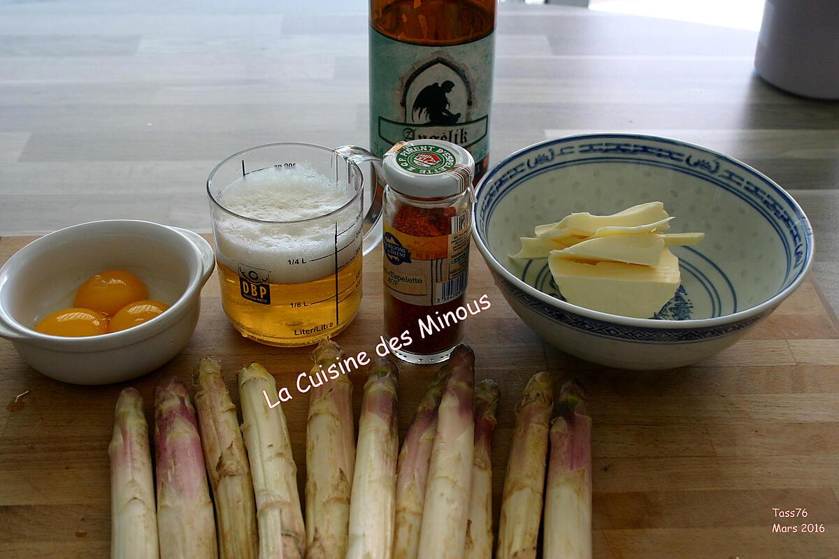 recette Asperges de Julien sauce Angelik