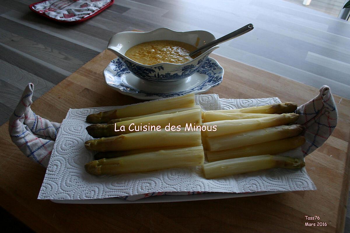 recette Asperges de Julien sauce Angelik