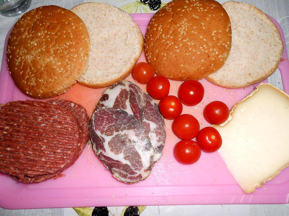 recette BURGER AUX SAVEURS "CORSE"