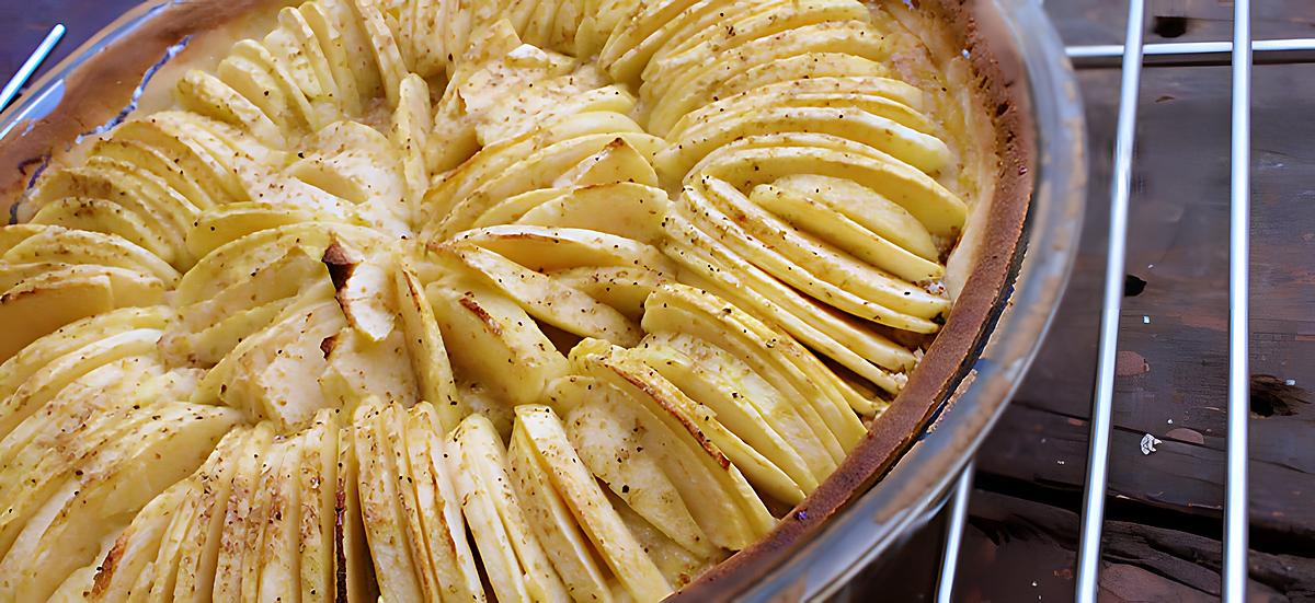 recette Tarte aux pommes sablée amande