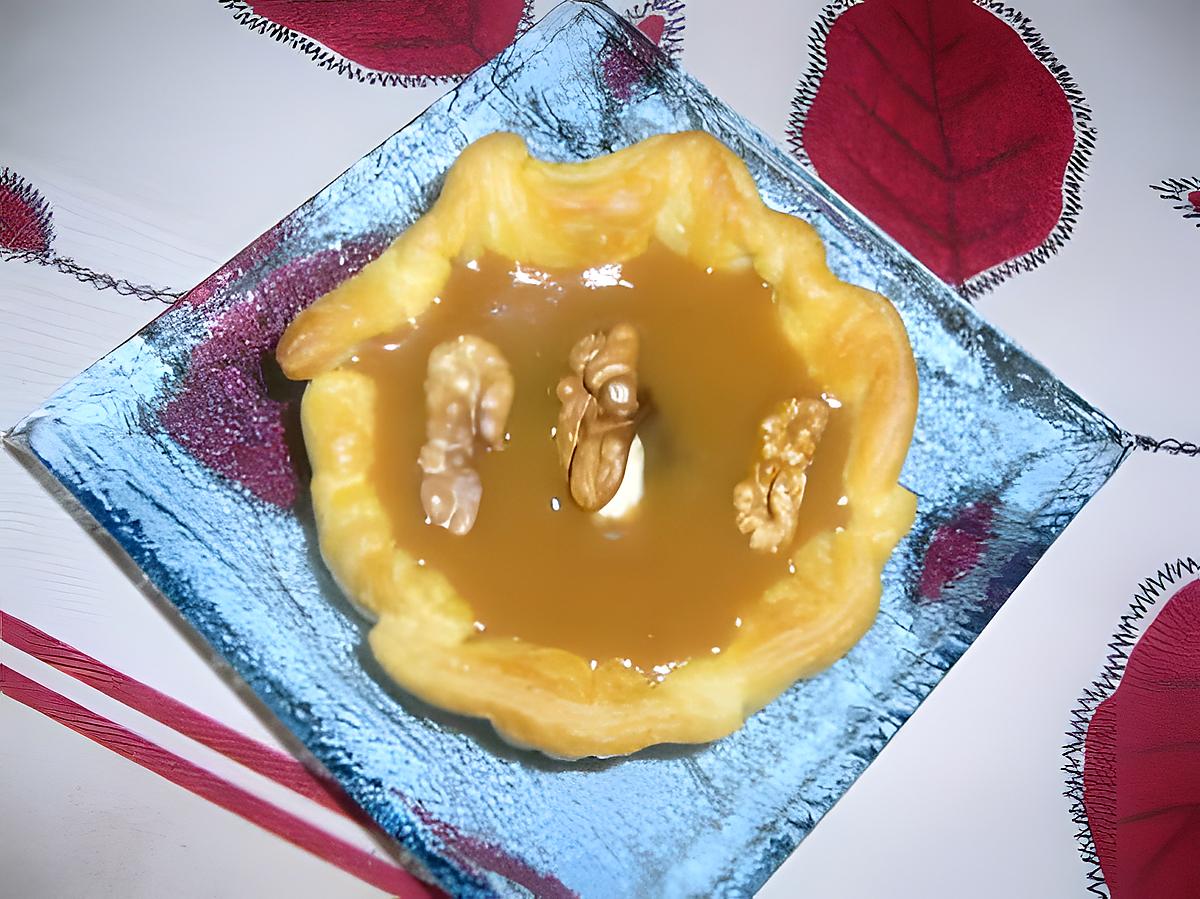 recette Tartelette au caramel aux noix...