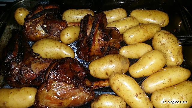 recette Souris d'agneau confite thym/miel