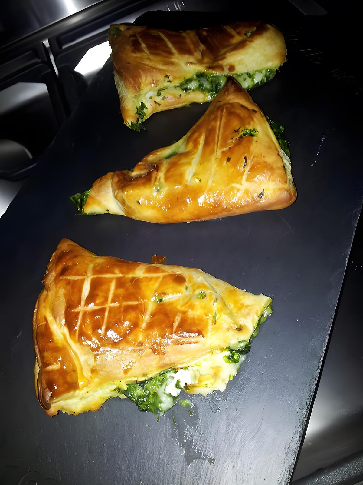 recette Feuilletés épinard et chévre