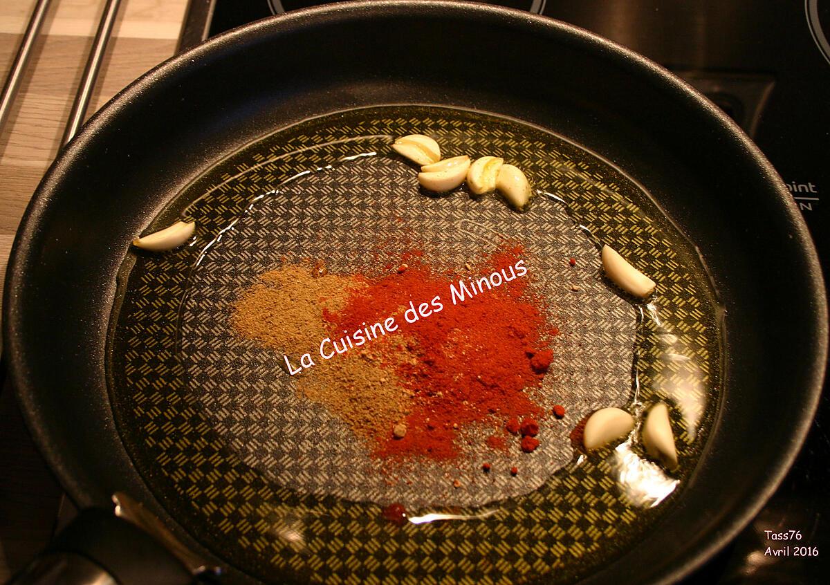 recette Crevettes épicées à la Marocaine
