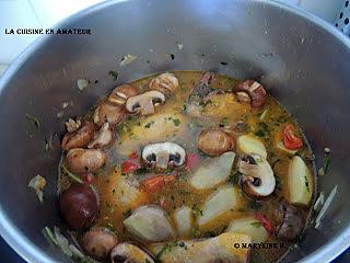 recette Poulet chorizo et légumes