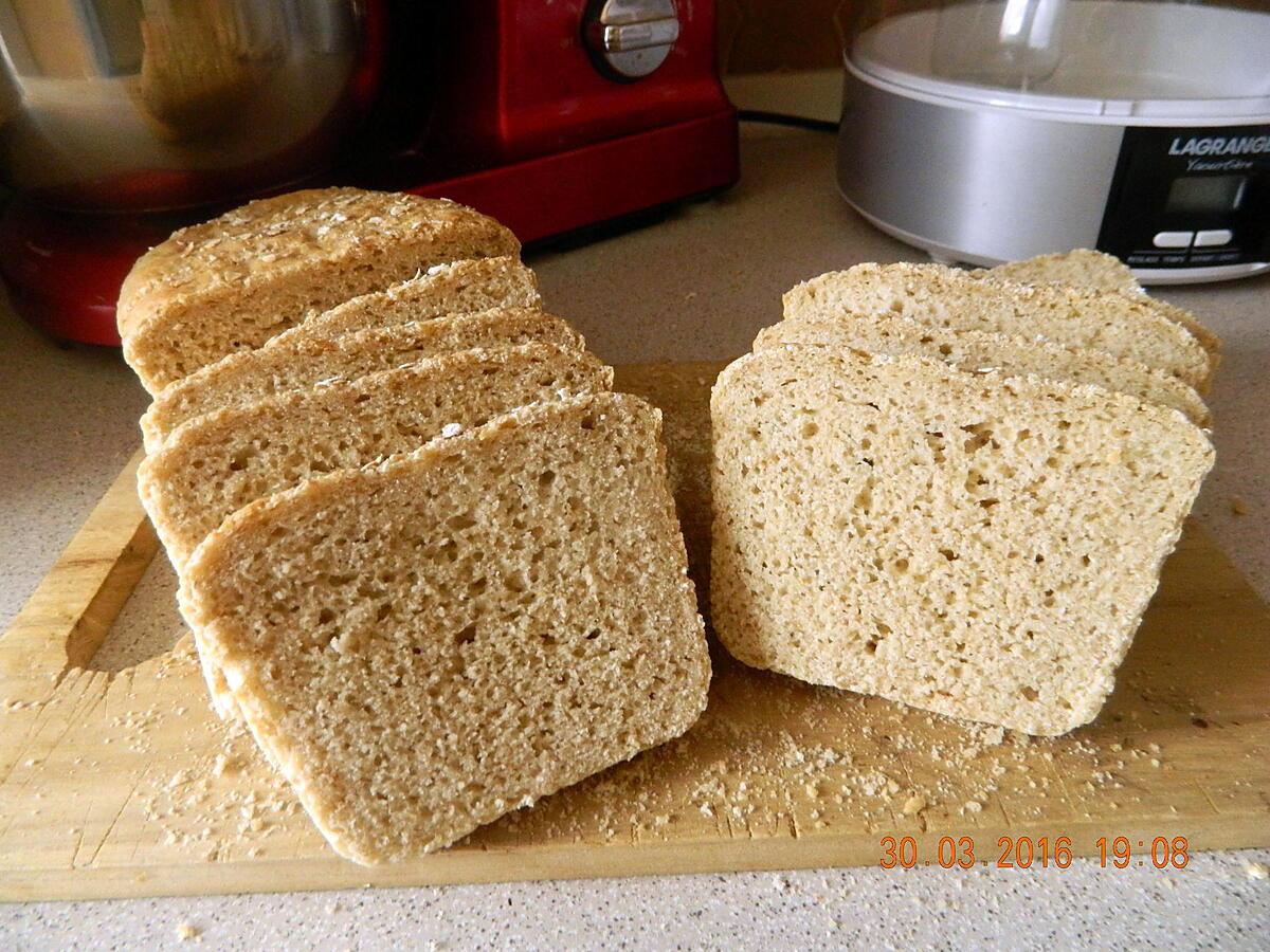 recette Pain aux flocons d'avoine et miel