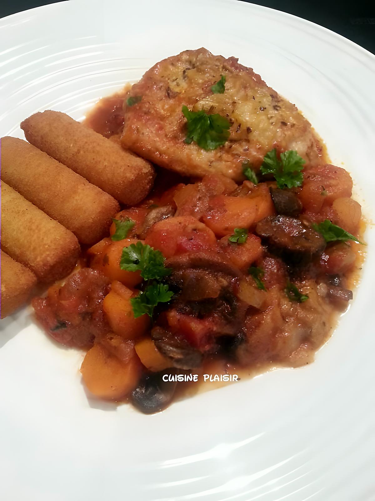 recette Sauté de veau Marengo