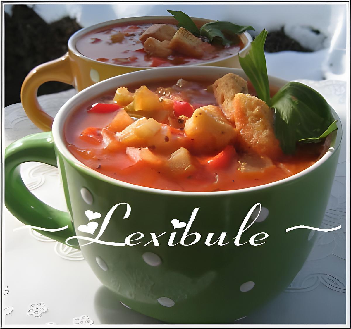 recette Soupe aux légumes