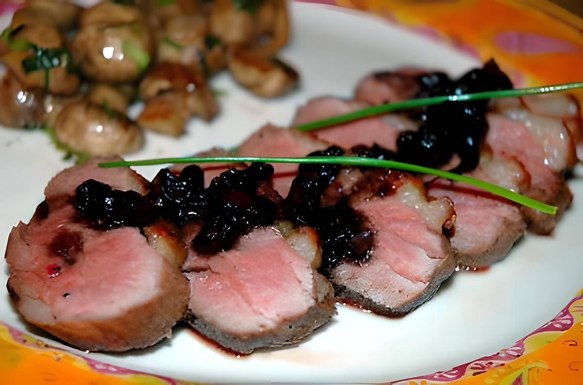 recette Filets de canard caramélisés au vinaigre balsamique