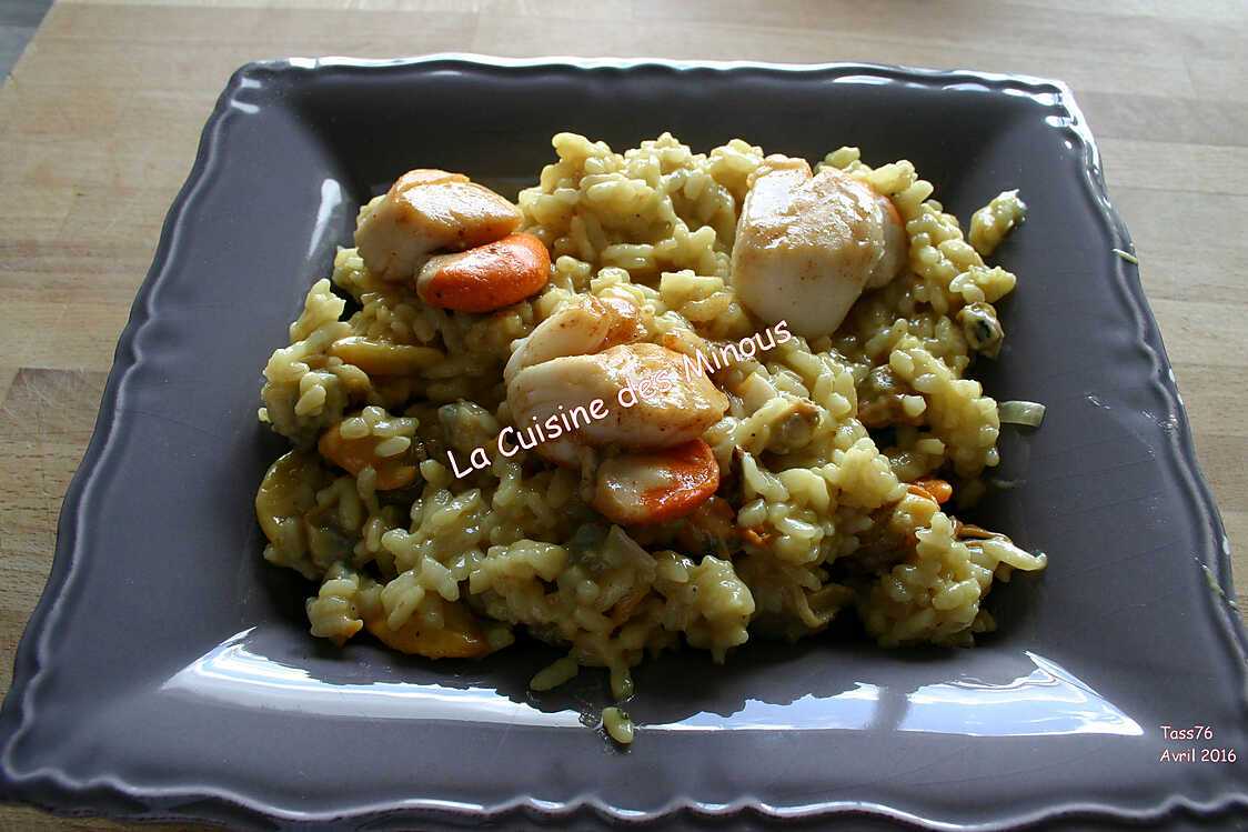 Recette de Risotto aux fruits de mer