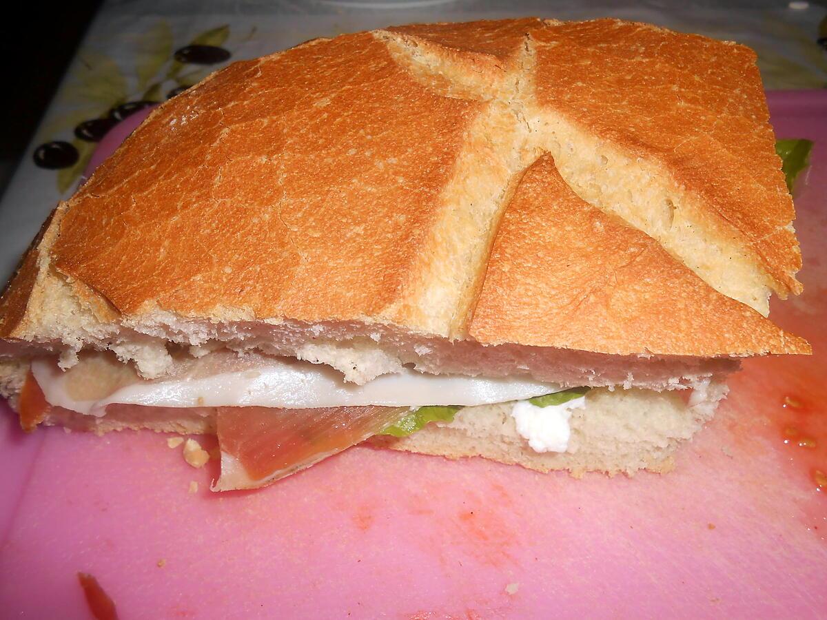 recette UN PETIT SANDWICH "CORSE"