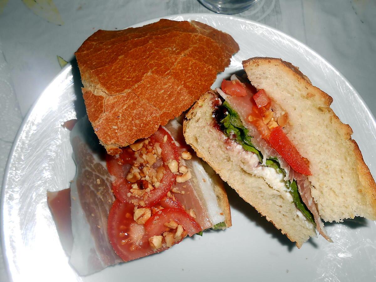 recette UN PETIT SANDWICH "CORSE"