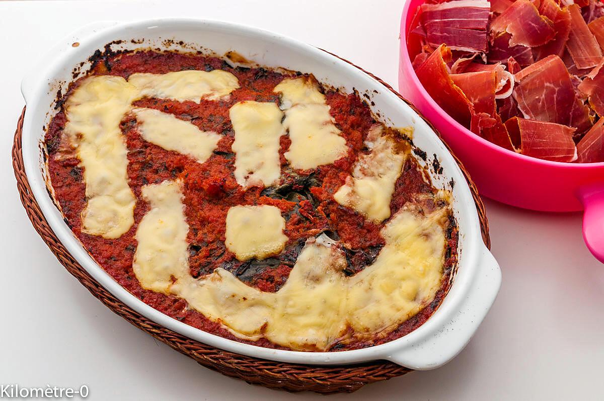 recette Gratin de cardes, tomates et tomme