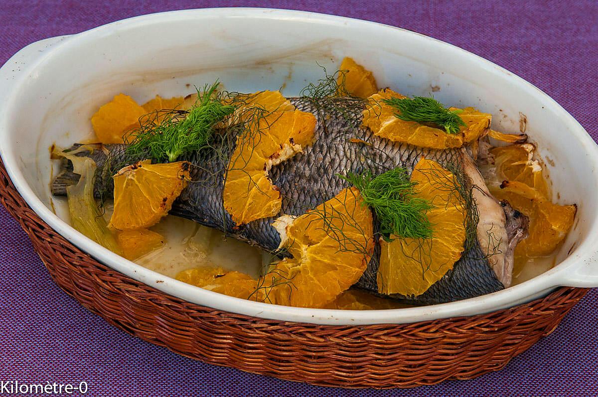 recette Daurade au four à l'orange et au fenouil