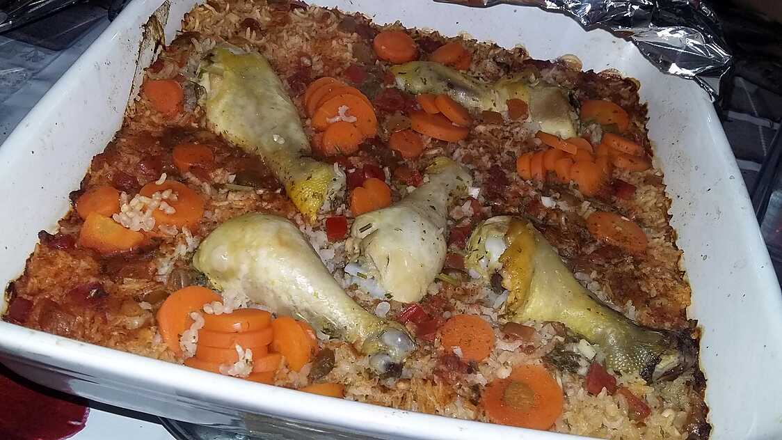 Riz cuit au four