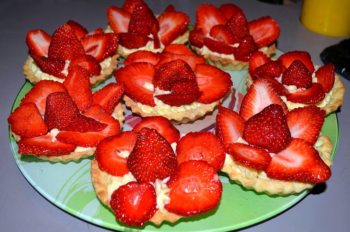 recette TARTELETTES AUX FRAISES