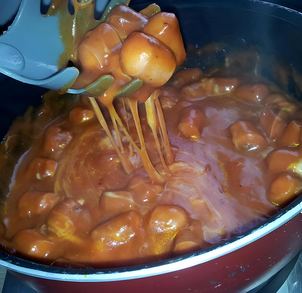 recette Sauce tomate-mozzarella au knackis