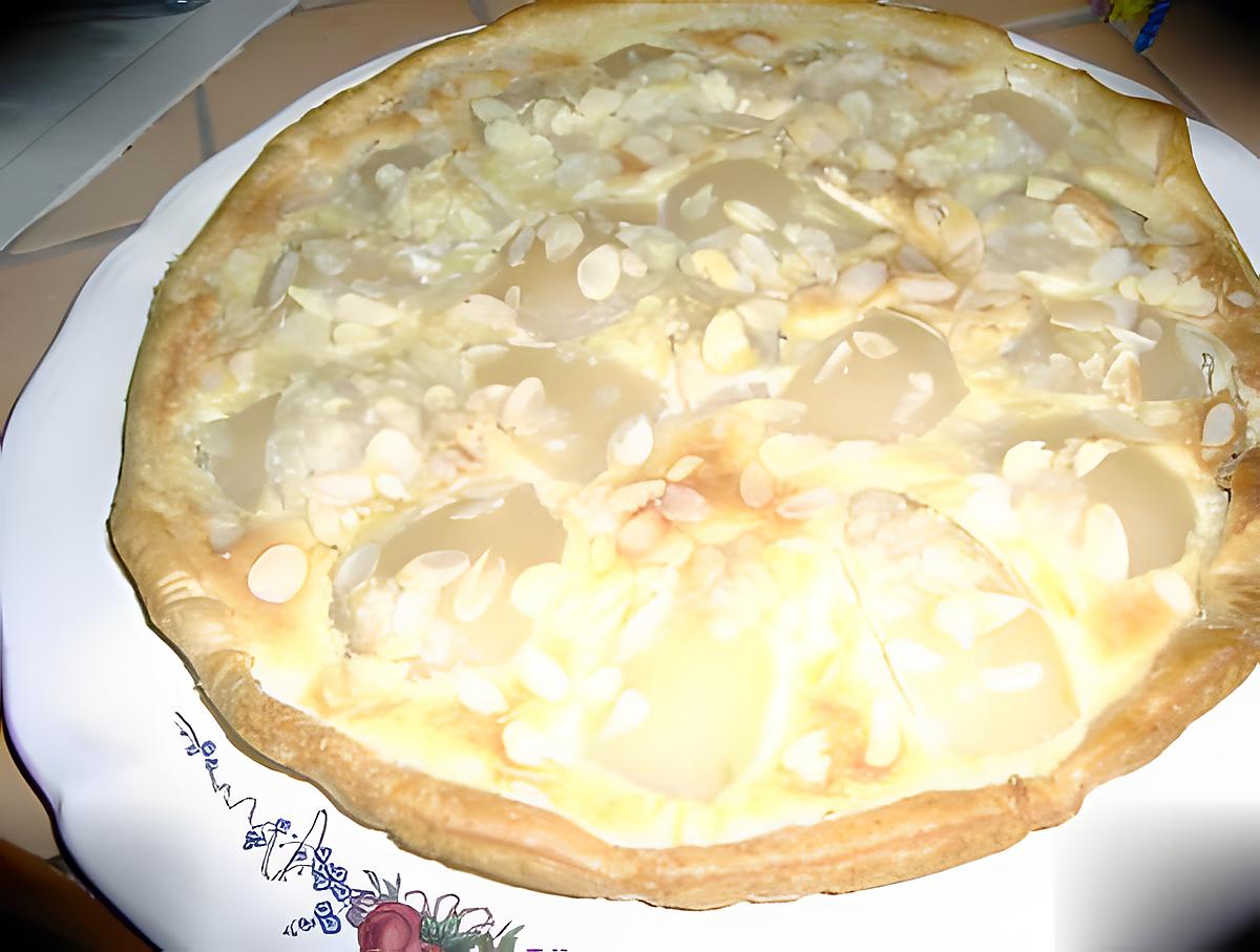 recette tarte poires amandes