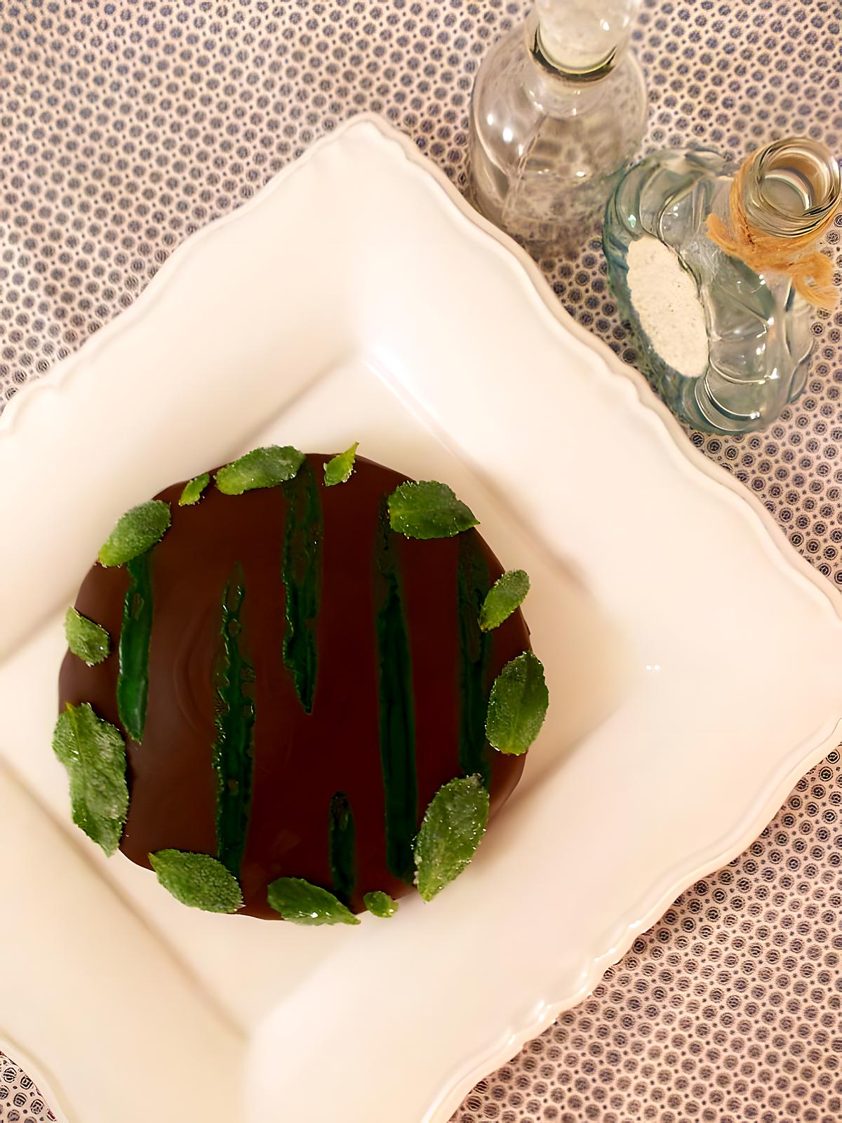 recette Opéra chocolat menthe