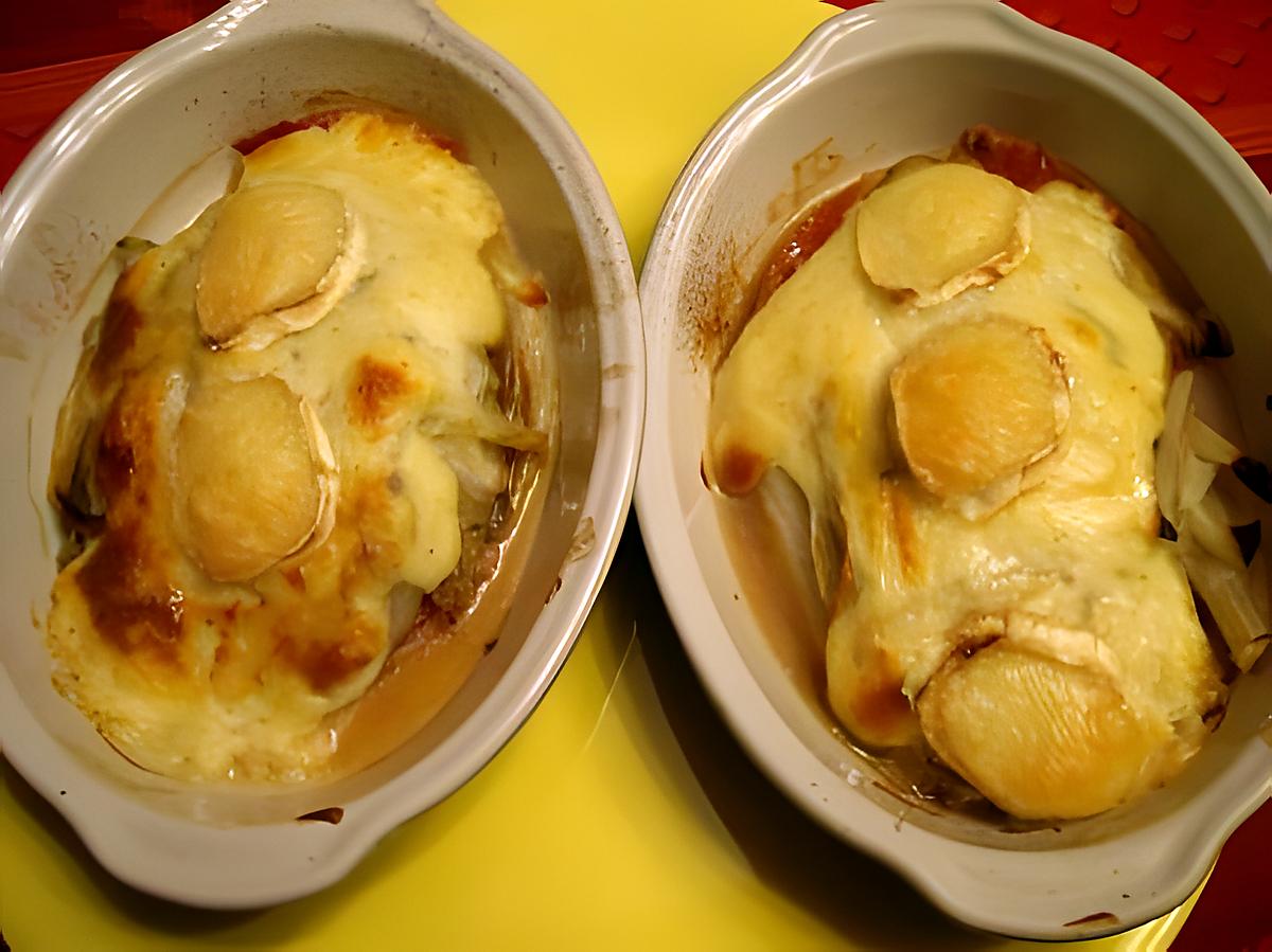 recette Mini-gratins d'endives au fromage de chèvre