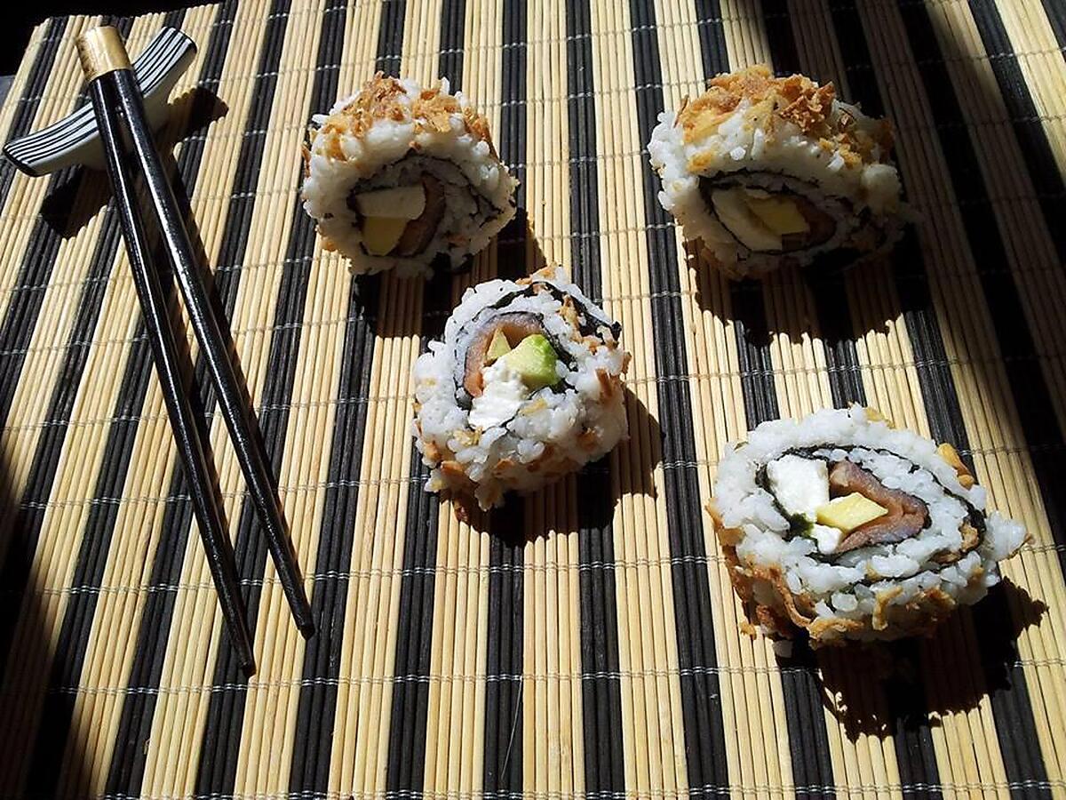 recette Makis *California Roll* au oignon frit faits maison