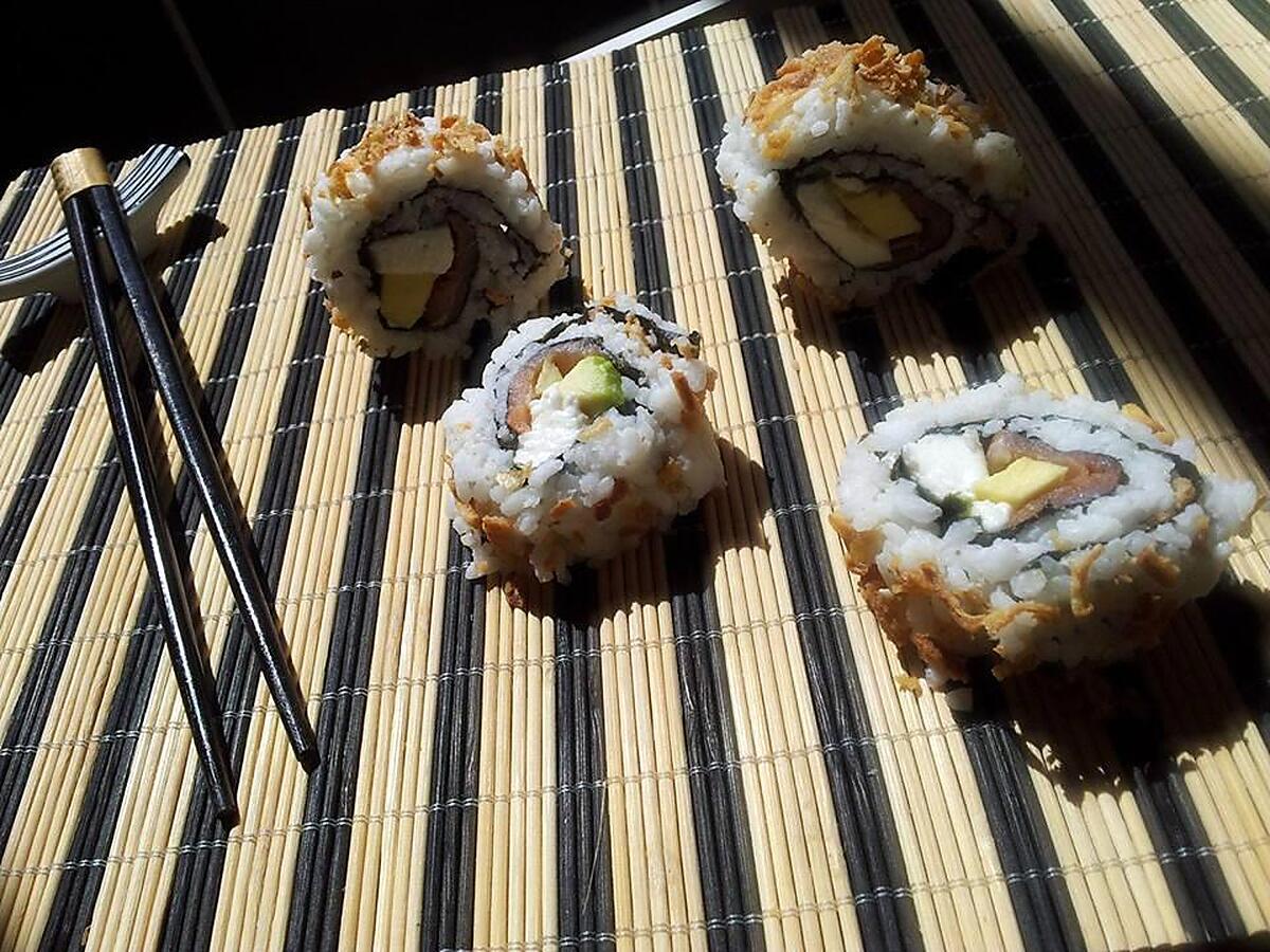 recette Makis *California Roll* au oignon frit faits maison