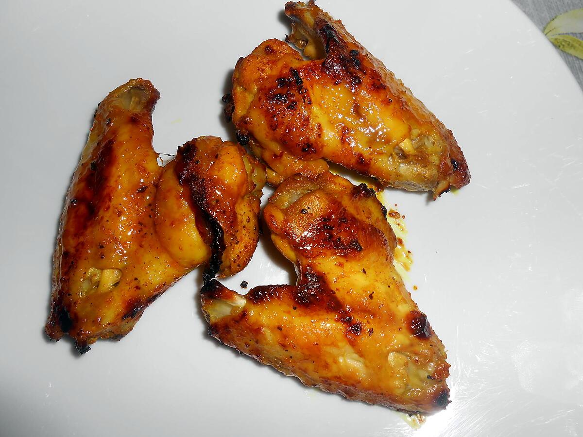 recette AILES DE POULET ROTIES AU MIEL ET CITRON