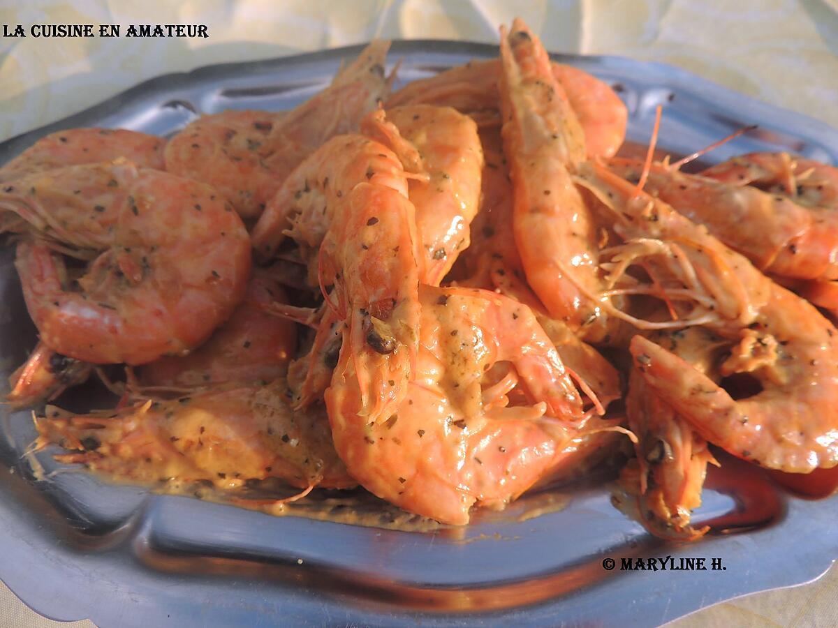 recette Crevettes au pastis