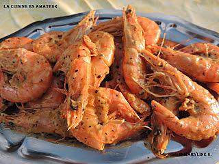 recette Crevettes au pastis