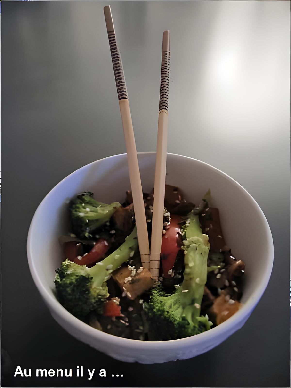 recette Tofu sauté aux légumes