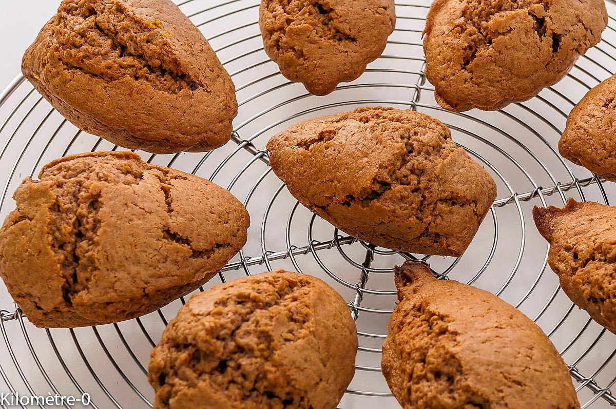 recette Madeleines au parfum léger de chocolat et orange