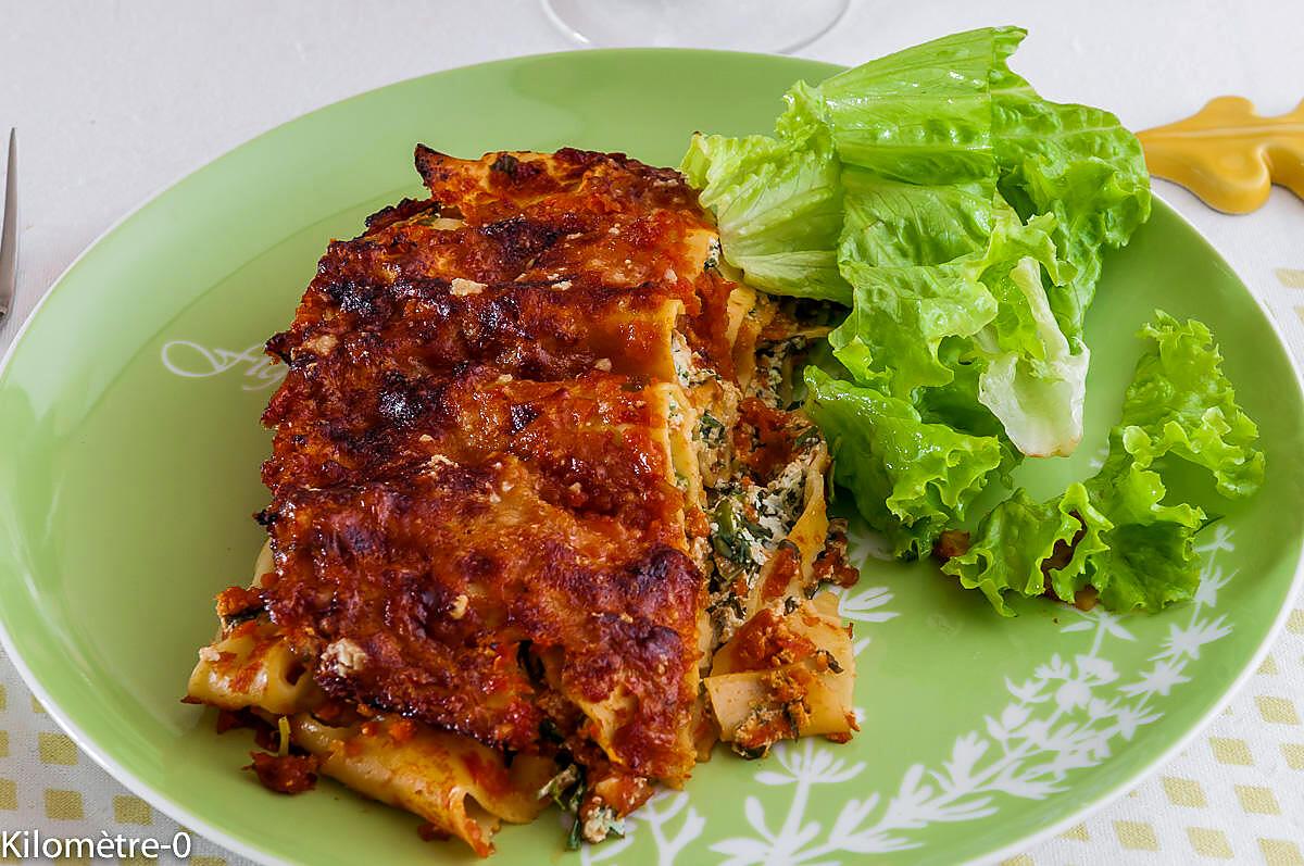 recette Lasagnes tomate ricotta fines herbes