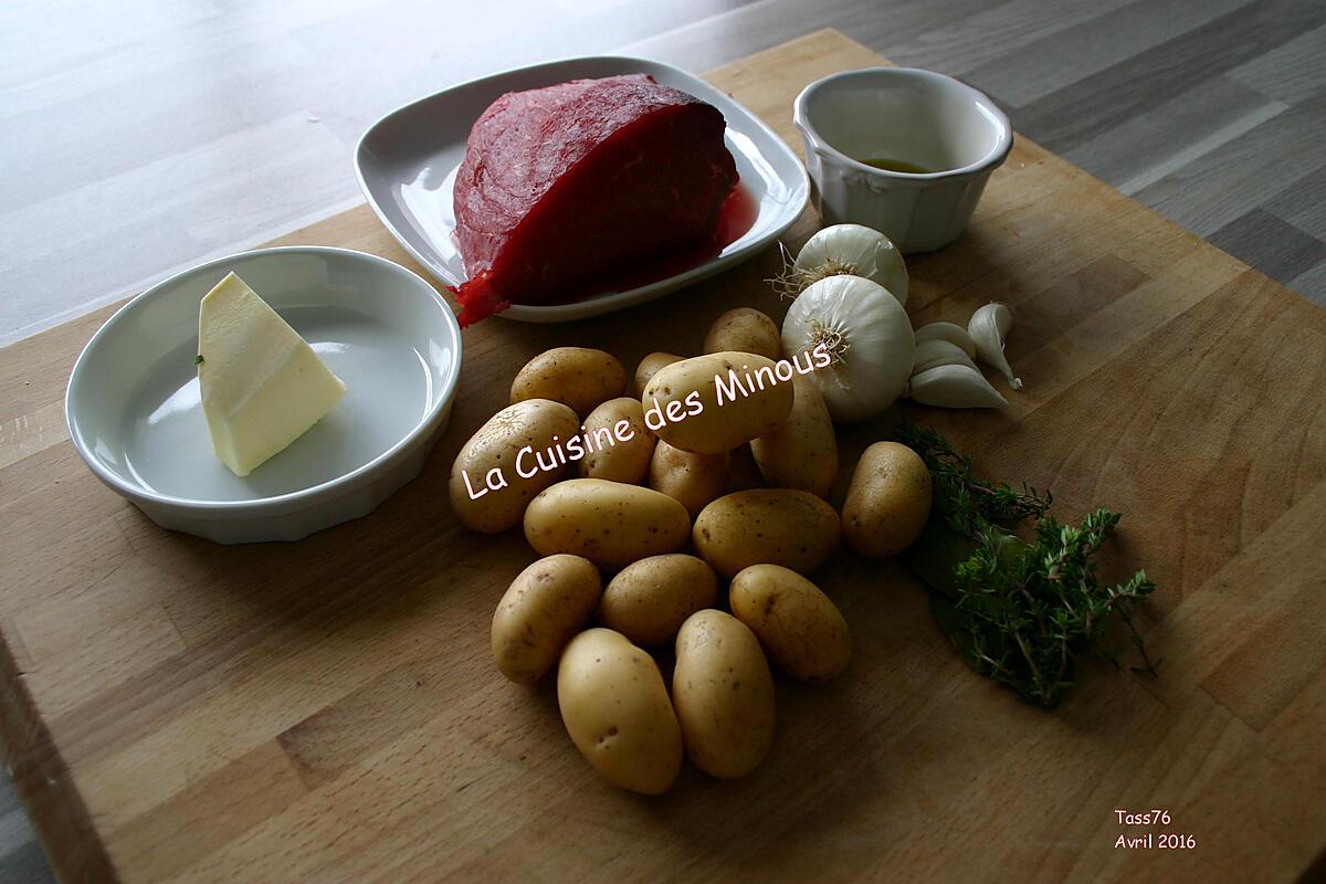 recette Filet de Bœuf aux grenailles confites
