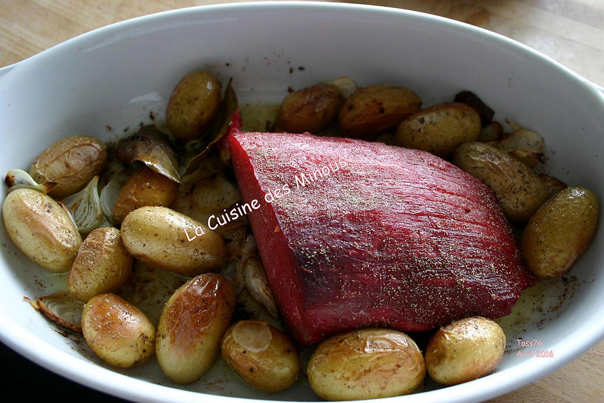 recette Filet de Bœuf aux grenailles confites