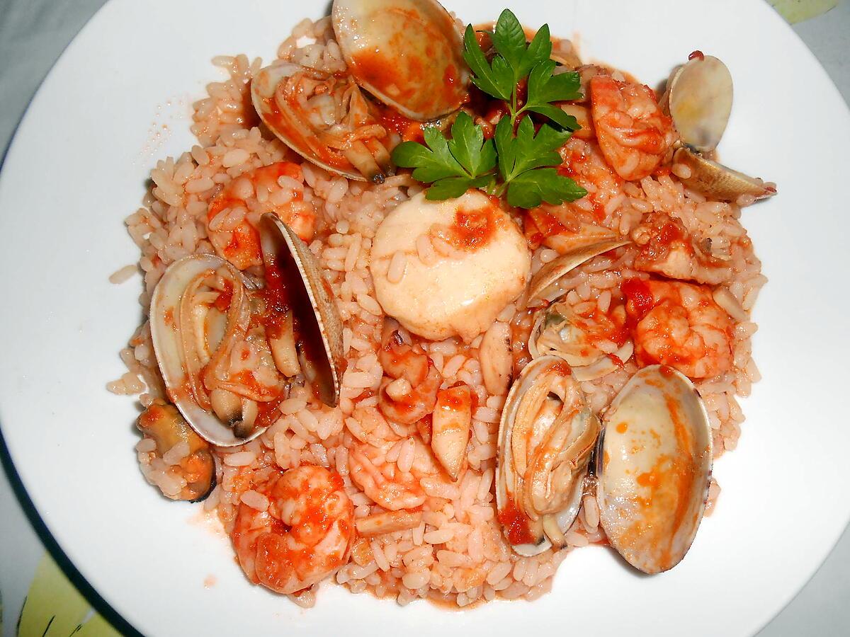 recette RISO ALLO SCOGLIO