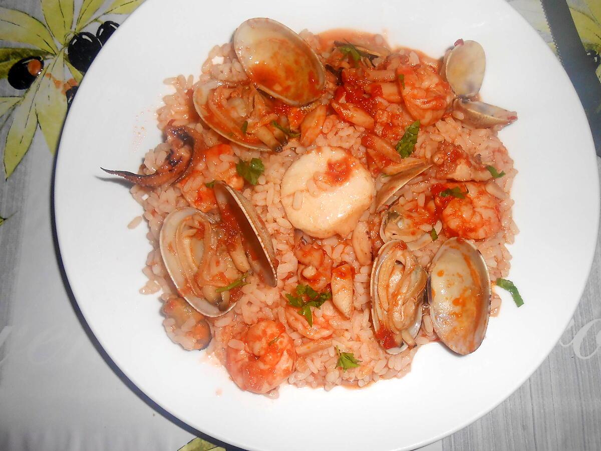 recette RISO ALLO SCOGLIO